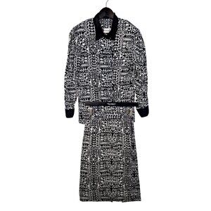 Vintage Batik Keris Elisa Size M Skirt Set Tribal Ethnic Art Boho Elastic Midi